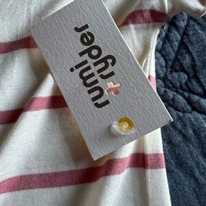 NWT Rumi and Ryder brand Tie Front Short Sleeved Knit Top. Size XL